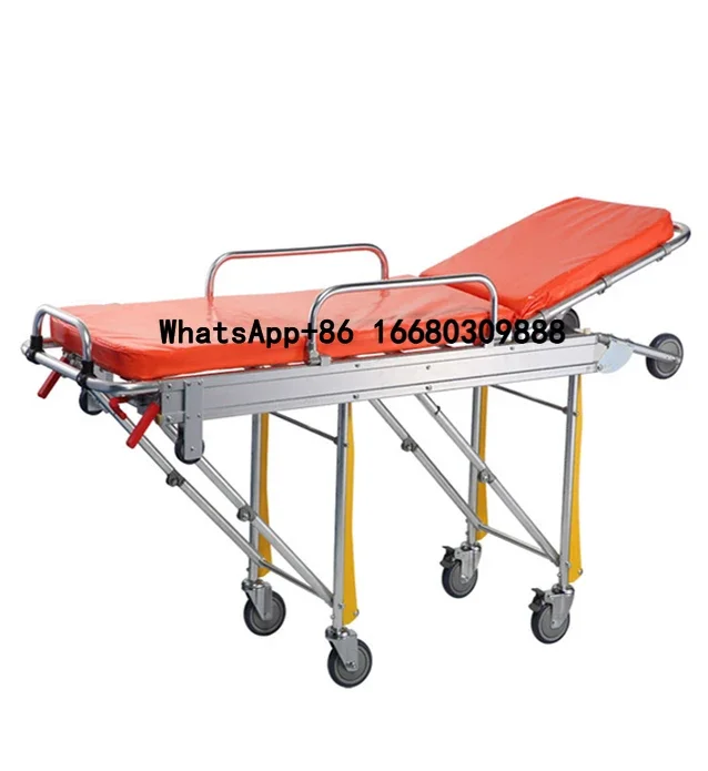 Ambulance Stretcher Aluminum Medical Patient Emergency Ambulance Transfer Stretcher Bed Medical CE Aluminium Alloy 1pcs