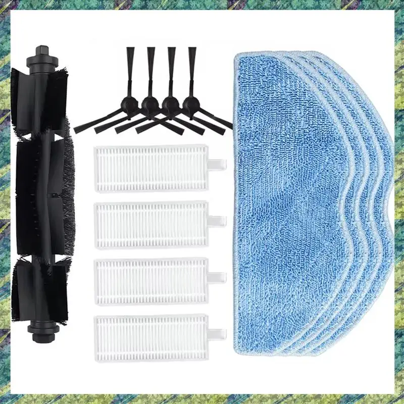 Nana pour EZVIZ RE4/ RE4 Plus/RE5/RE5 Plus pices d'aspirateur Robot remplacement de filtre de vadrouille de brosse latrale principale.