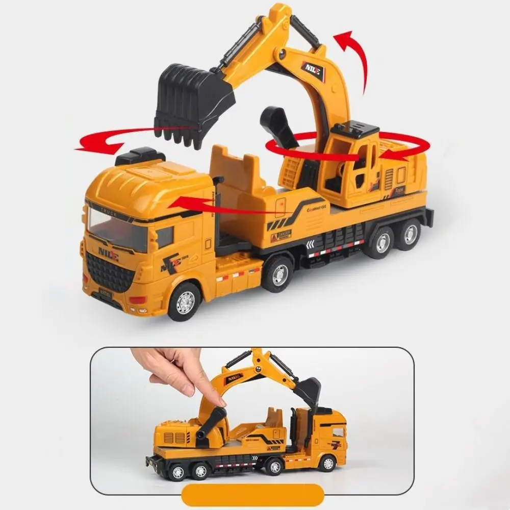 Modèle de camion d'ingénierie de Simulation, véhicules de Construction, camion, voiture, pelle, échelle 1:50, jouets éducatifs de camion mélangeur