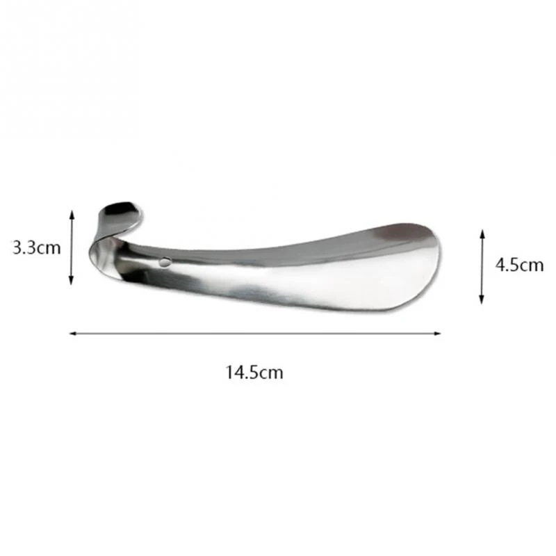 1pcs Spoon Shoehorn Professional Shoehorn 14.5cm Stainless Steel Metal Shoe Horn Shoes Lifter Tool Easy On And Off Slip Aid