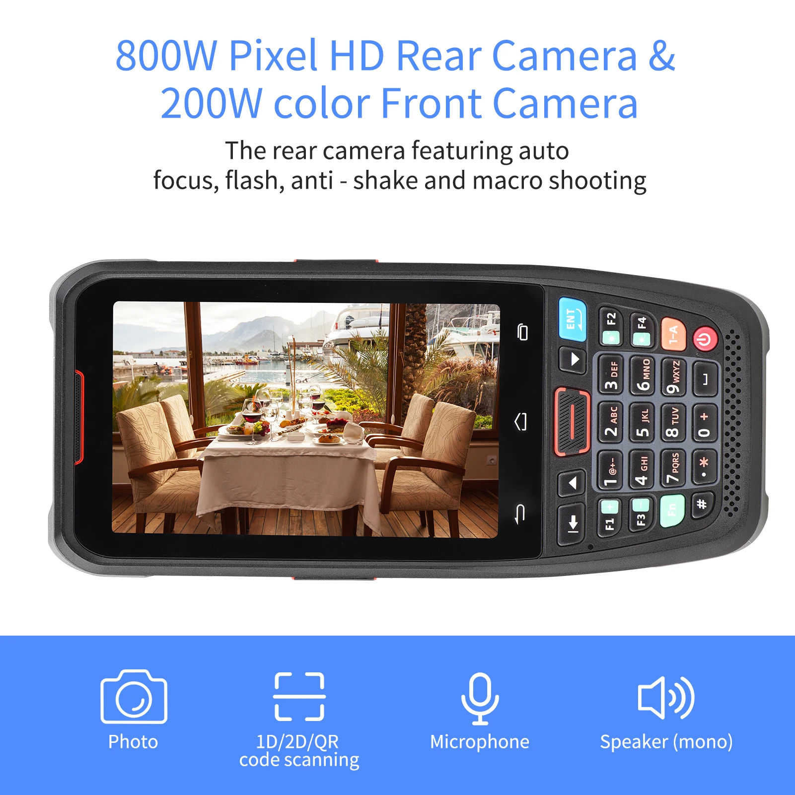 Handheld PDA Terminal Barcode Scanner Supermarkt Lager Logistik Werkzeuge POS Terminal Daten Sammler Android 10,0 2/3/4G WiFi