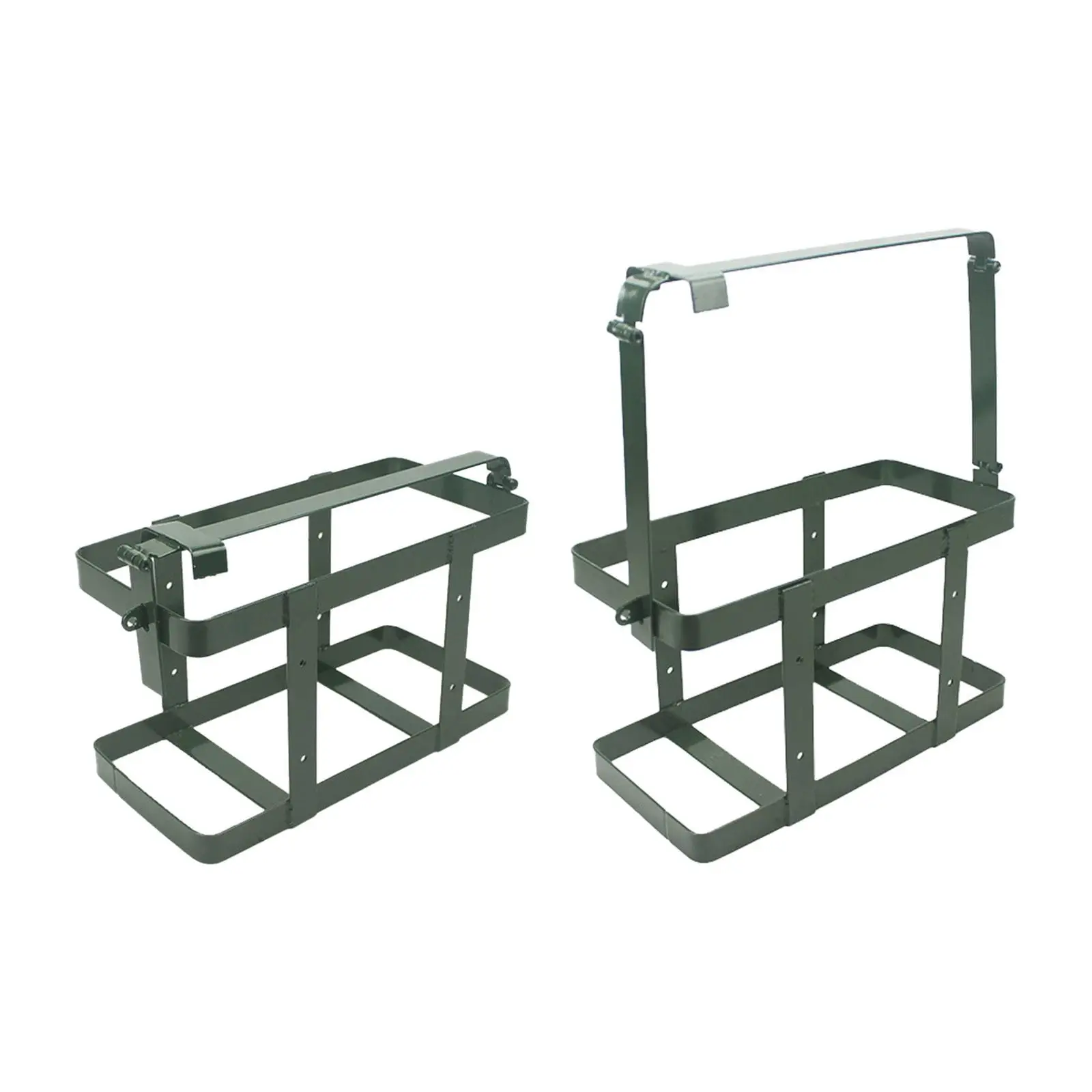

Jerry Gas Can Holder Rack Versatile Mounting Metal Automobile Lockable with Locking Clasp Universal Motorcycle Fuel Tank Rack