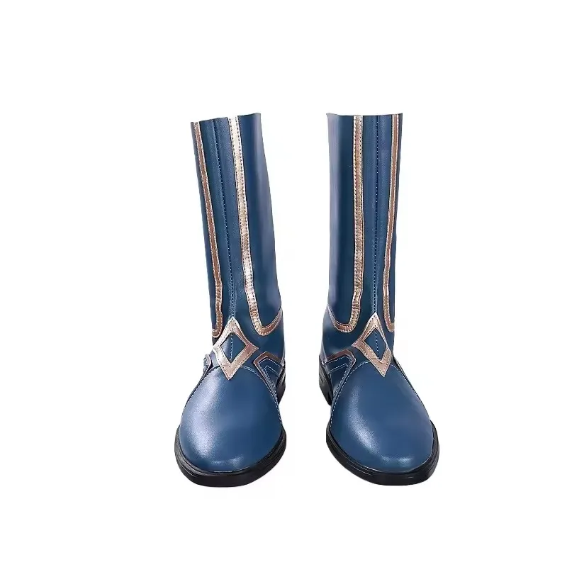 Honkai Anaxagoras Cosplay Shoes Unisex Men Comic High PU Boots for Halloween Carnival Party Christmas