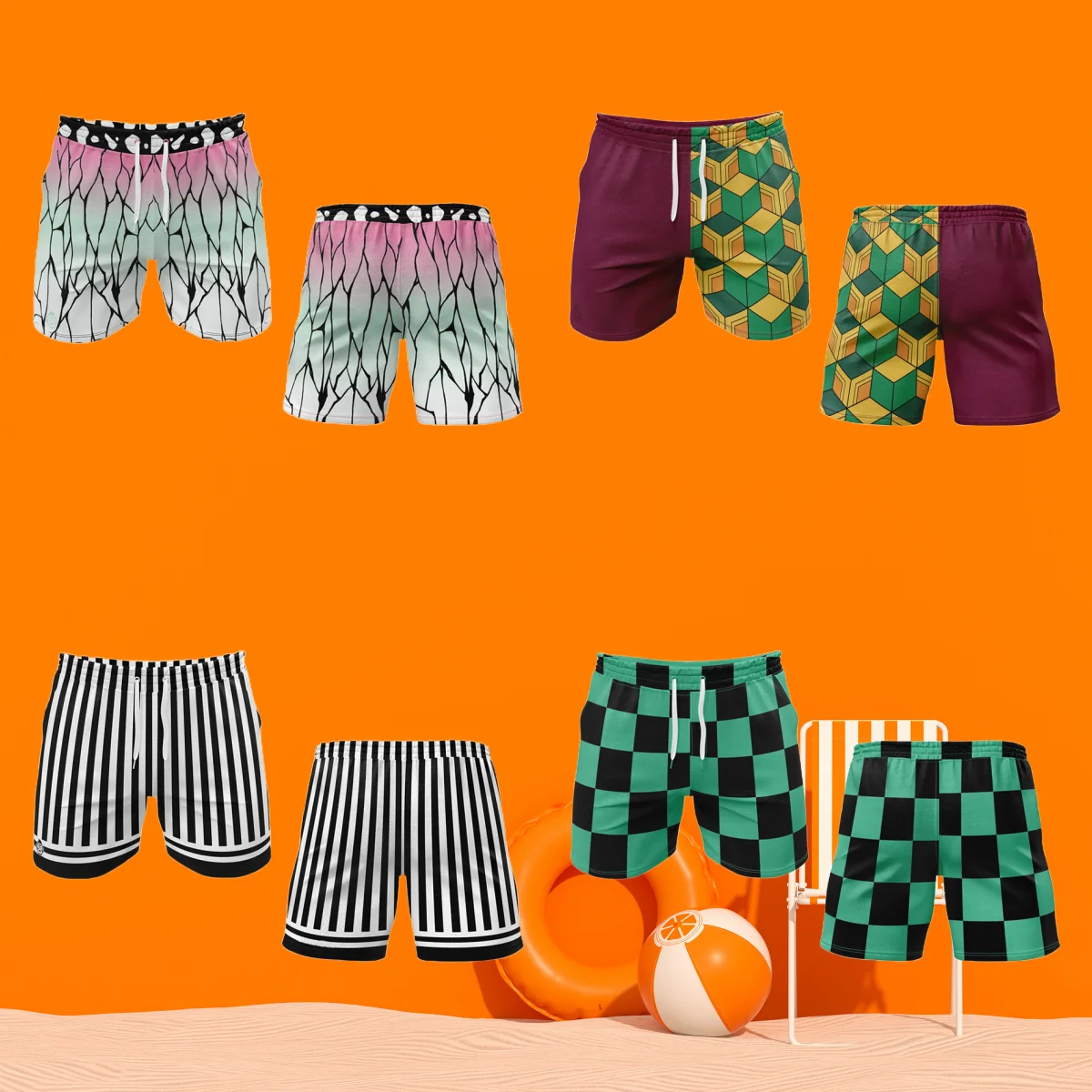 

Summer Hot-selling 3D Printed Shorts Quick-drying Sweat-absorbing Sports Beach Vacation Shorts 2025 New Fashion Street Moto