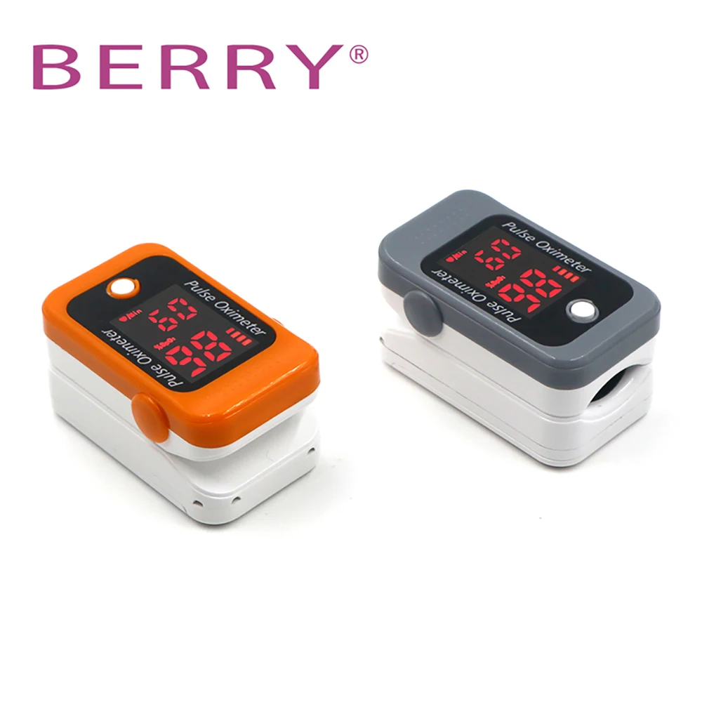 BERRY BM1000F Portable Fingerstick Oximeter SpO2 PR Blood Perfusion Index Monitor Antinatural Light Interference LED Screen