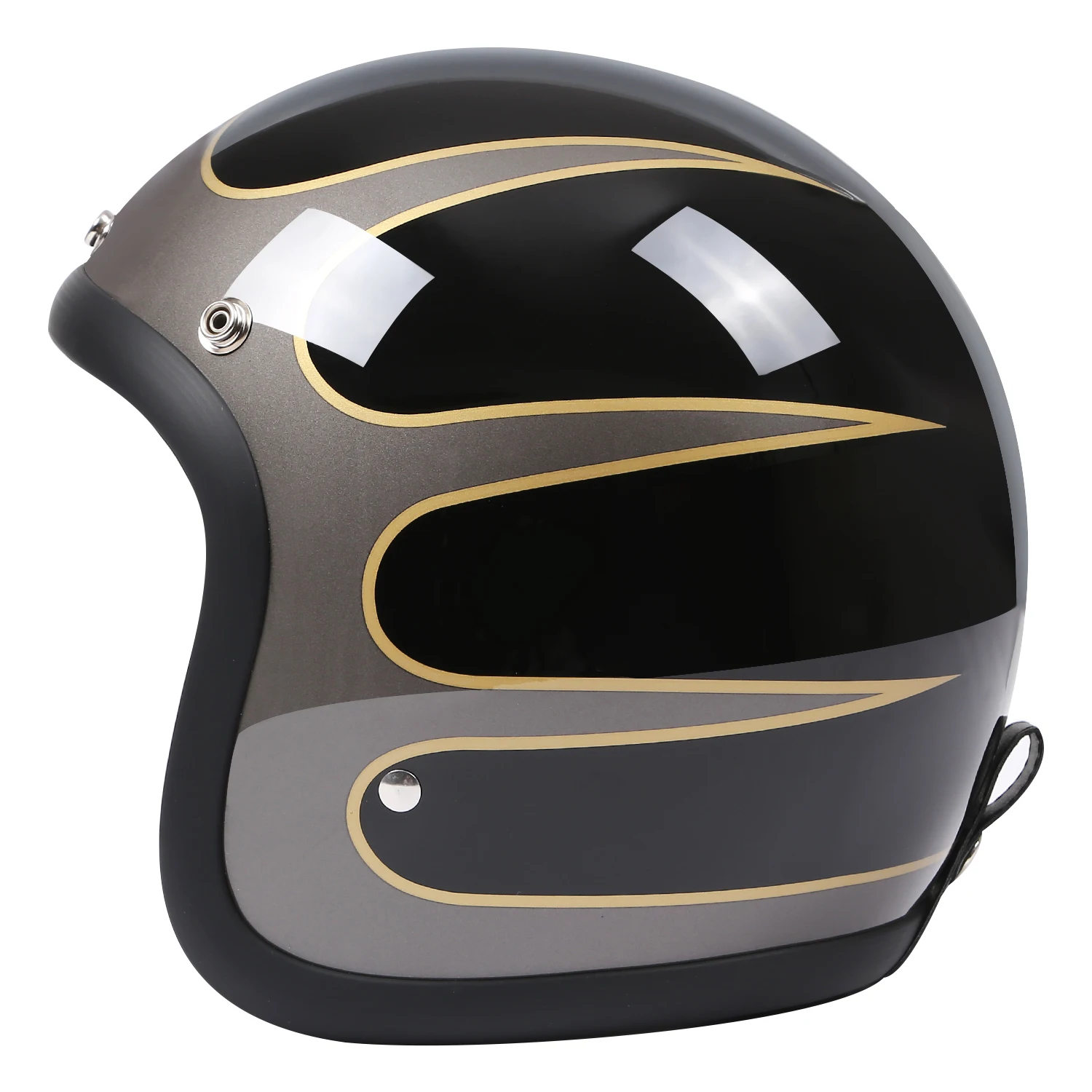 Vintage Classic Helemt TT&COCASCOS Cafe Racer Motorcycle Open Face Helmet Men Women Chopper Bobber Style Scooter Motorbike Casco