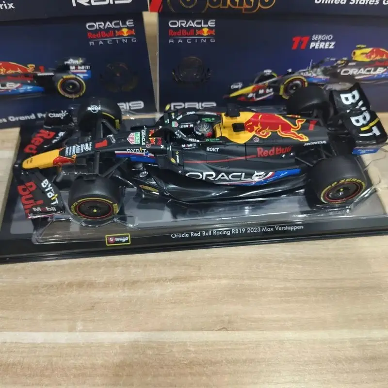 Nuevo Caliente Bburago 1:24 Red Bull F1 Rb19 Austin Us estación coche de aleación miniatura Diecast modelo 1 #   Carreras de fórmula de juguete Max Verstappen