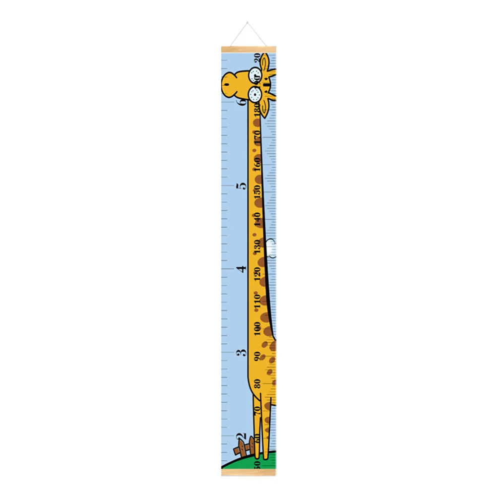 

Height Chart Wall Sticker Kids Measurement Ruler Waterproof Canvas Wood Growth Tracker Toddler Height Tracker Wall Decor Gifts