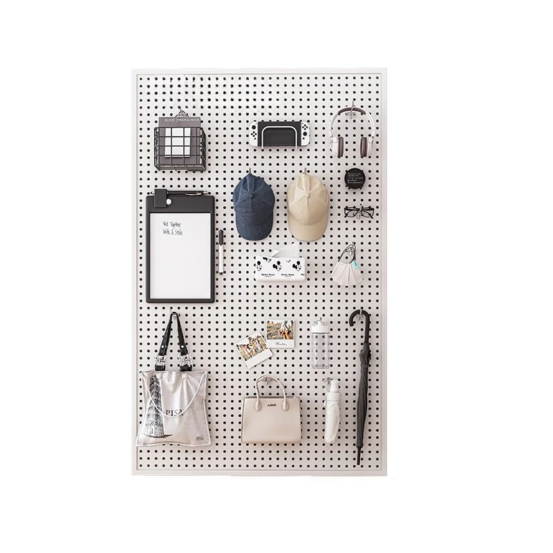 Round hole hole plate wall shelf shelf stainless steel display storage hardware tools universal hanging board wall