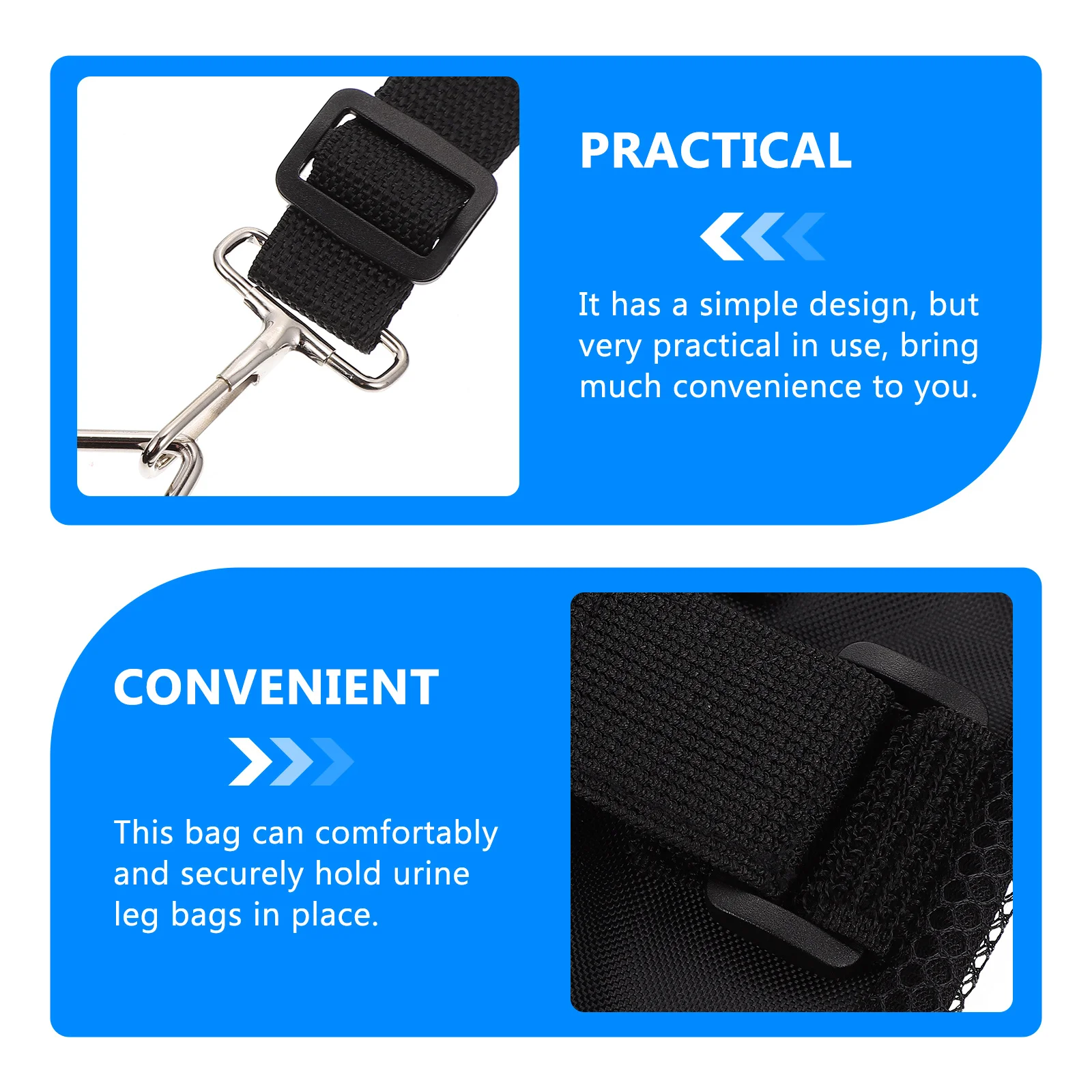 1 قطعة 2000 مللي حقيبة جمع البول المحمولة قابل للتعديل التمريض الصرف لكبار السن الرجال كرسي متحرك السرير السفر طائرة سيارة الأسود