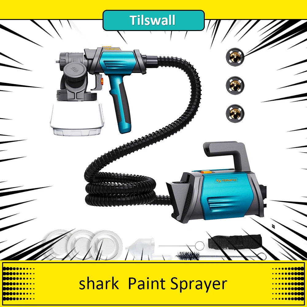 Tilswall Shark 800W Pulverizador de Pintura: Evaluación Detallada y Uso Práctico en Proyectos Reales