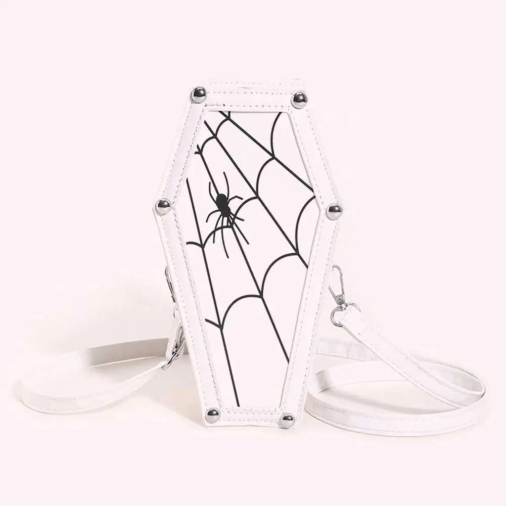 Halloween Vintage gotyckie torby Crossbody dla kobiet torby na ramię z łańcuszkiem fajne nit torebka punkowa Rock Girls torebki kopertówka