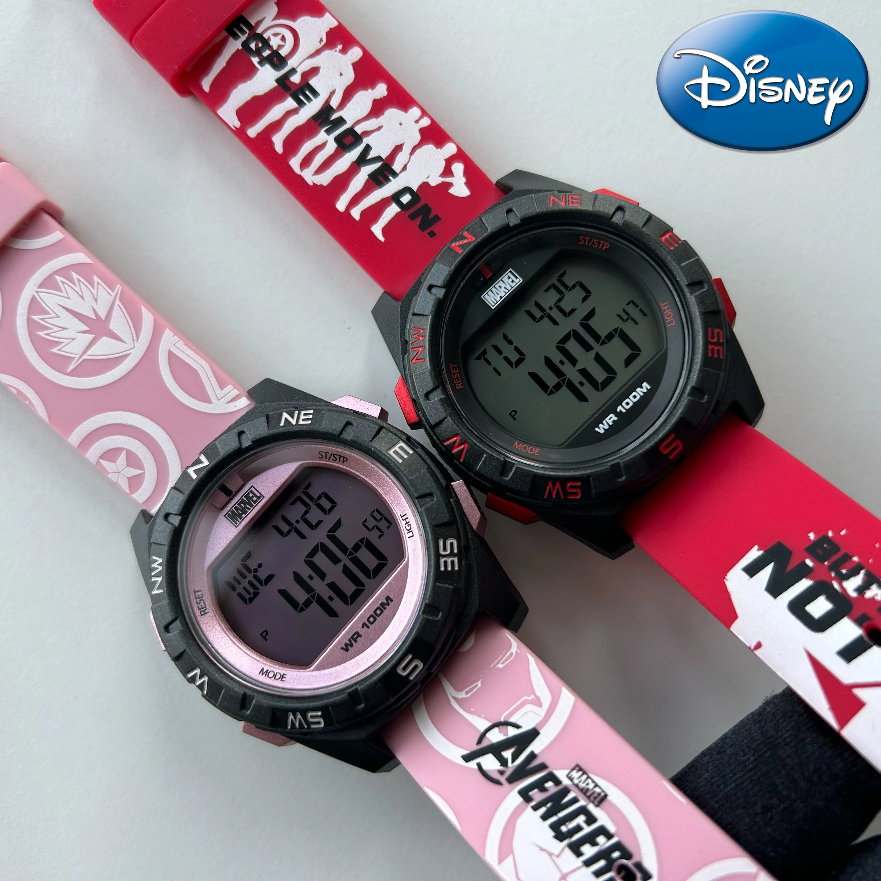 Disney Gift Marvel 50M wodoodporny wielofunkcyjny elektroniczny zegarek dla młodzieży Zegarek Relojes Sumergibles