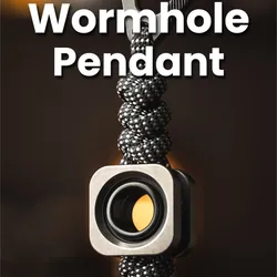 LAUTIE EDC Wormhole Pendant Paracord Beads Metal Fidget Toys For Adults