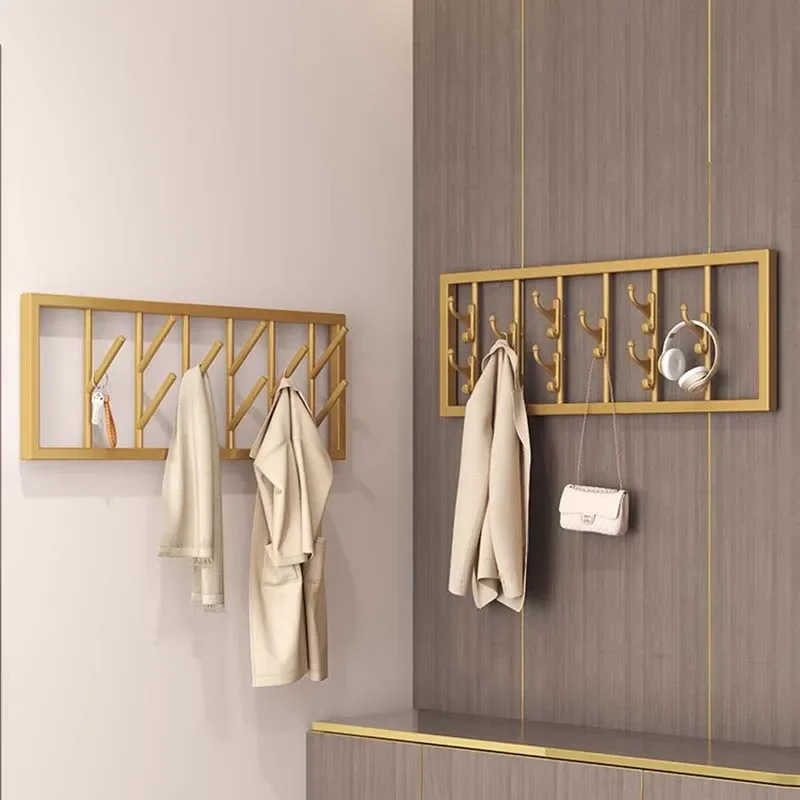 Aesthetic Vintage Clothes Rack Jacket Nordic Boutique Clothes Hanger Golden Garment
