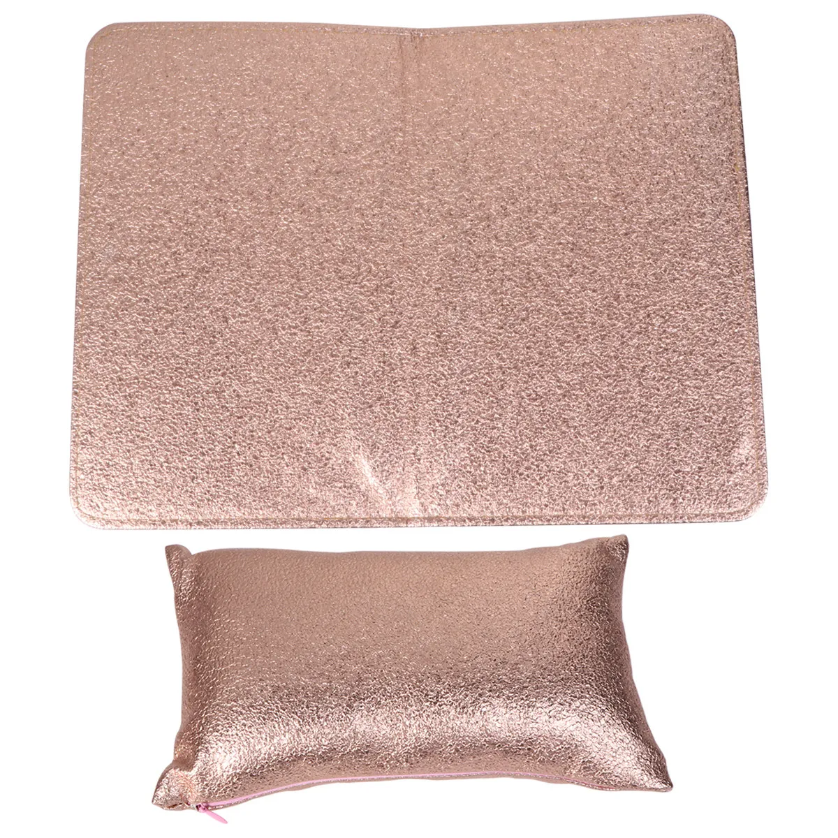 

2Pcs Compact Foldable Hand Rest Pillow for Nail Art PU Surface Soft Sponge Fill Ergonomic Wrist Support Nail Salon Hand