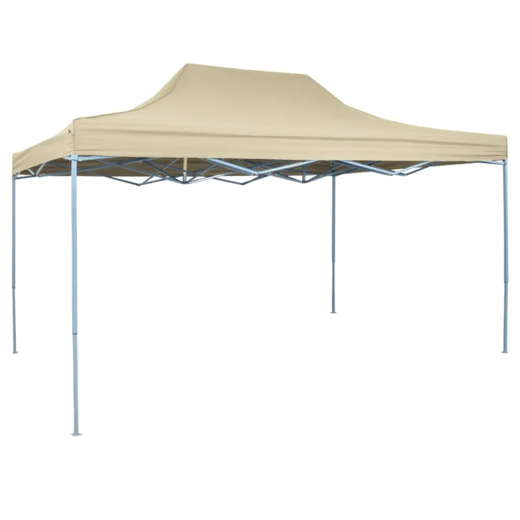 Foldable tent 3x4,5 m white cream garden supplies, awning, outdoor supplies, awning, parasol, thermal insulation and rain proof