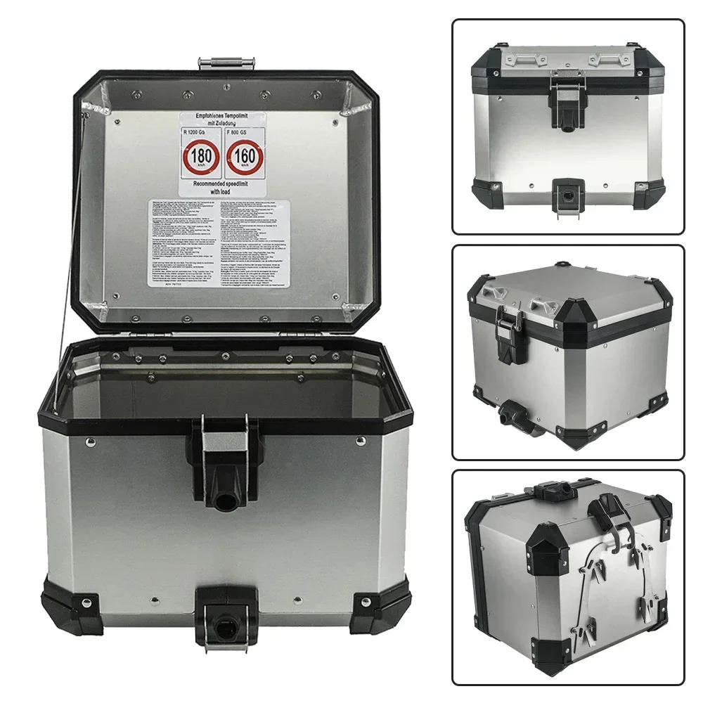Applicable To FOR R1200GS R1250GS Adventure Adv LC 2014-2022 Side Panniers Top Box Protective Aluminium Rear Case Bag Saddlebag