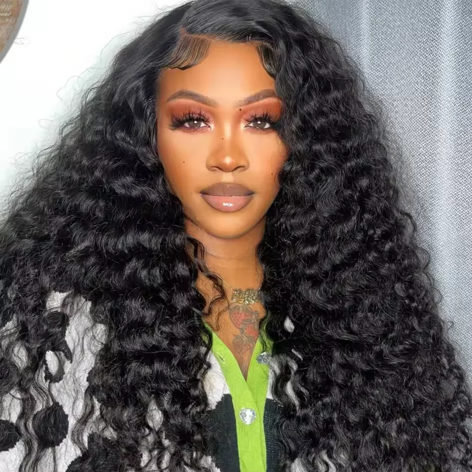 

Новые парики без клея, глубокая волна, из натуральных волос, 5x5, 6x4, предварительно нарезанные, кудрявые, с эффектом водной волны, парики с кружевной застежкой, 200% плотность, готовые к использованию для женщин