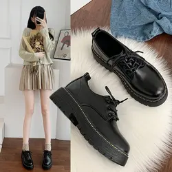 Scarpe estive zoccoli da donna piattaforma Casual Sneakers femminili 2023 moda donna Oxfords autunno appartamenti tacchi bassi Creepers nuovo modello