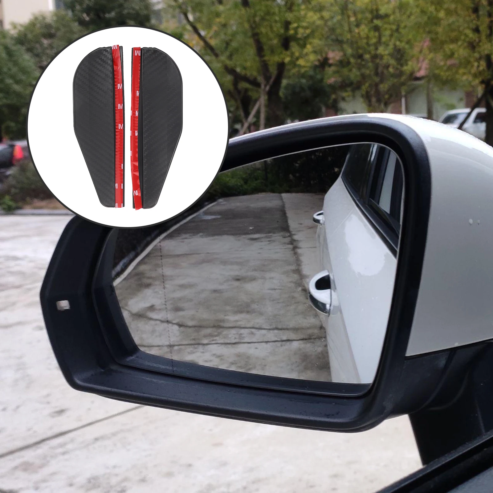 

4Pcs Car Side Mirror Visor Guard Durable Waterproof Rearview Mirrorrain Eyebrow Car Window Rain Shield Protector Wind Deflectors