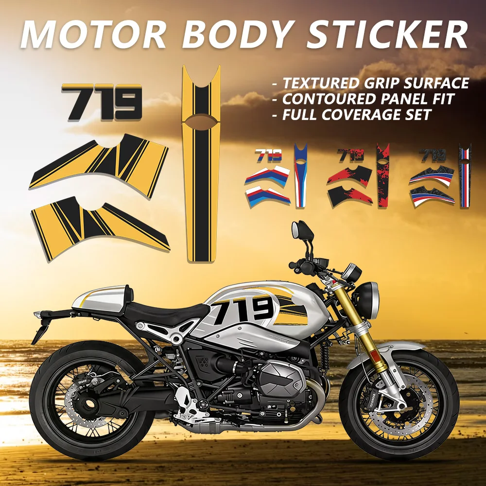 Motorcycle Fuel Body Tank Sticker Protection Decorations Waterproof Decal Sticker Accessories Fit For R Nine T R9T RNINET R 9 T