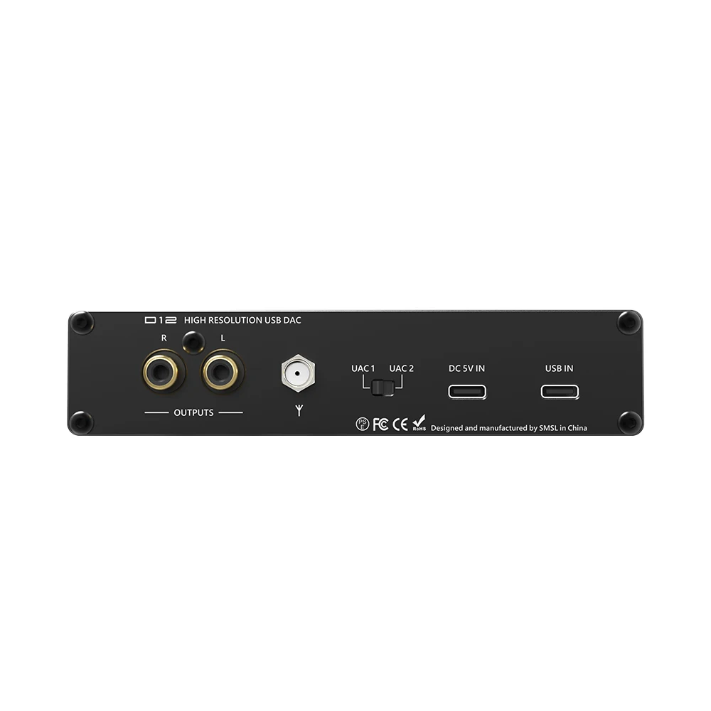 SMSL D12 Ak4493s DAC Headphone Amplifier  Bluetooth5.0   6.35mm Output  Support MQA Dsd5 12 32Bit/768khz  for Ps5 Switch