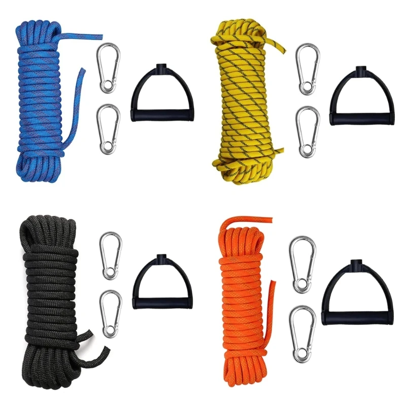 Water Skiing Rope With Handle Nylon Tow Rope Sled Cart Pull Rope for Wakeboard Kneeboard Snowboard Equipment Enduring 448D