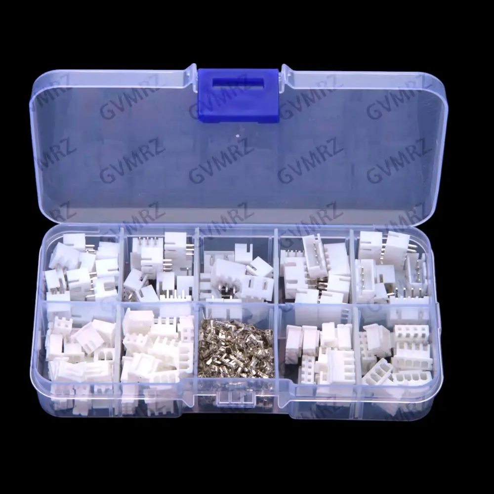 320PCS 2-4P 2.54mm pitch terminal kit XH2.54 2P 3P 4P PIN housing pin header connector plastic housing pin header 3P 4P