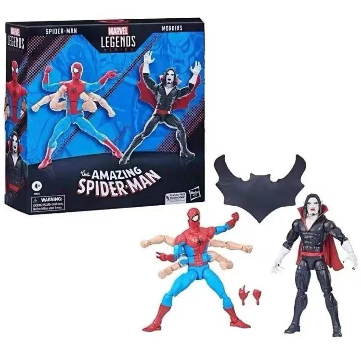 

В наличии Hasbro Marvel Legend Series Шестируковый набор «Человек-паук» Mobias 1/12, подвижная кукла