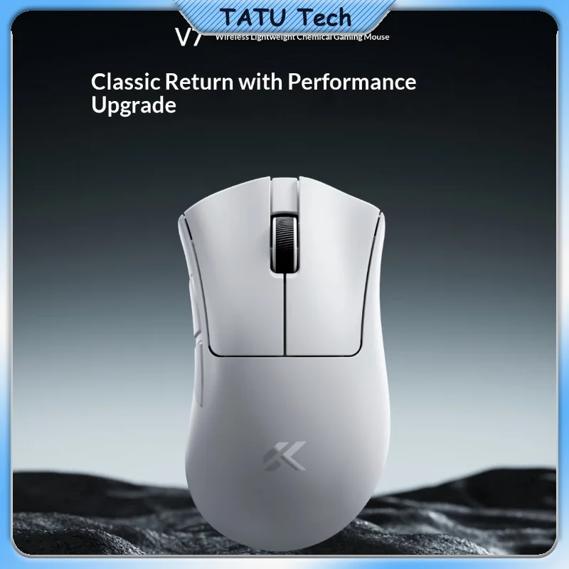 NEW MCHOSE V7 Tri-Mode Wireless Gaming Mouse Right Hand Ergonomic Lightweight 2.4G Bluetooth Wired E-Sports Computer Mouse