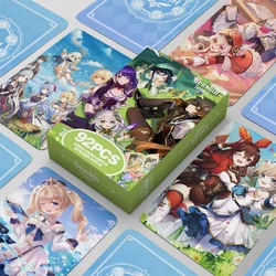 92pcs/Set Anime Games Genshin Impact Photo Card Lomo Cards Stickers High Quality Photocards Fans Gift