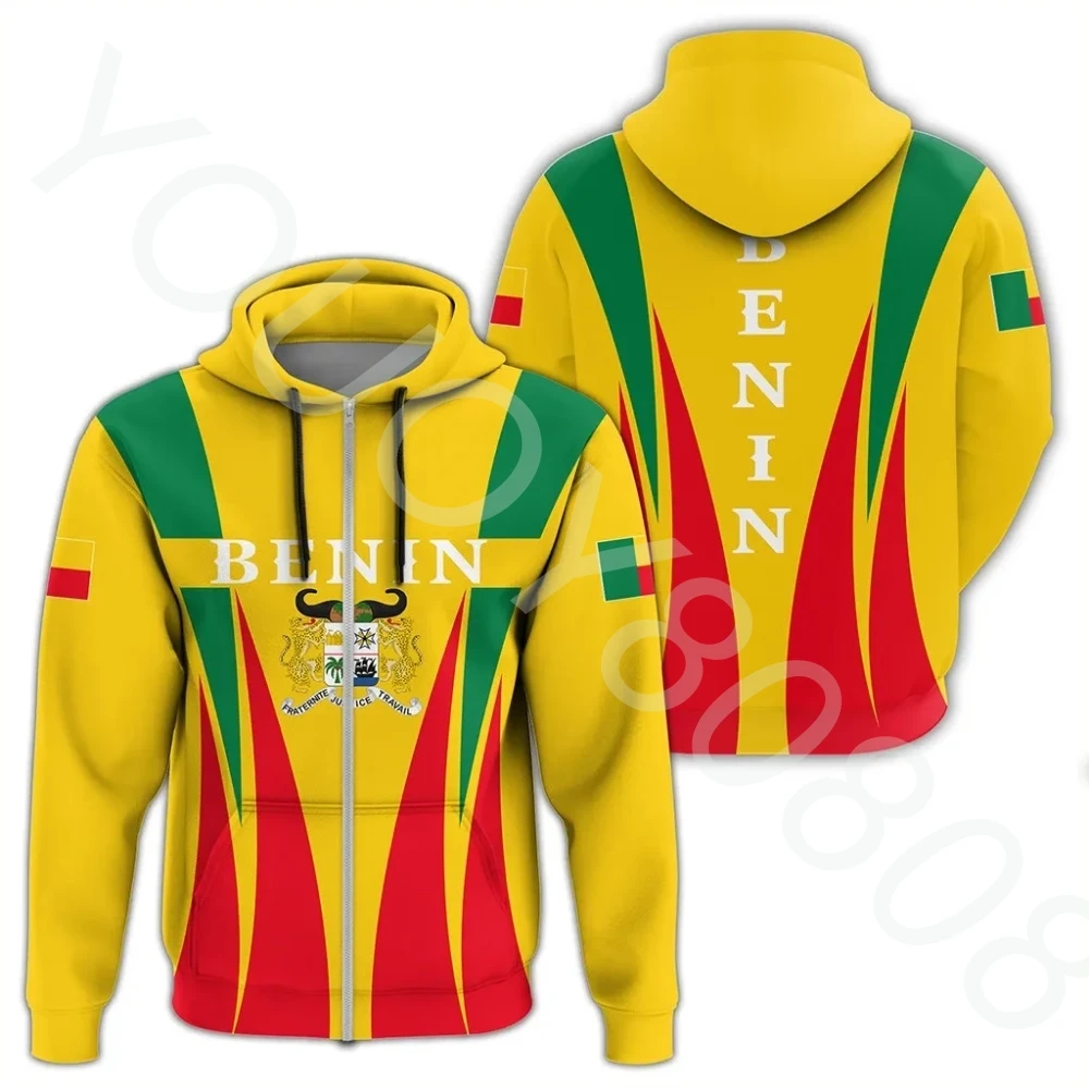 

Fall Winter New Togo Hoodie African Zone Clothing Men's Benin Zip Hoodie - Apex Style Vintage Harajuku Sportswear Clothing