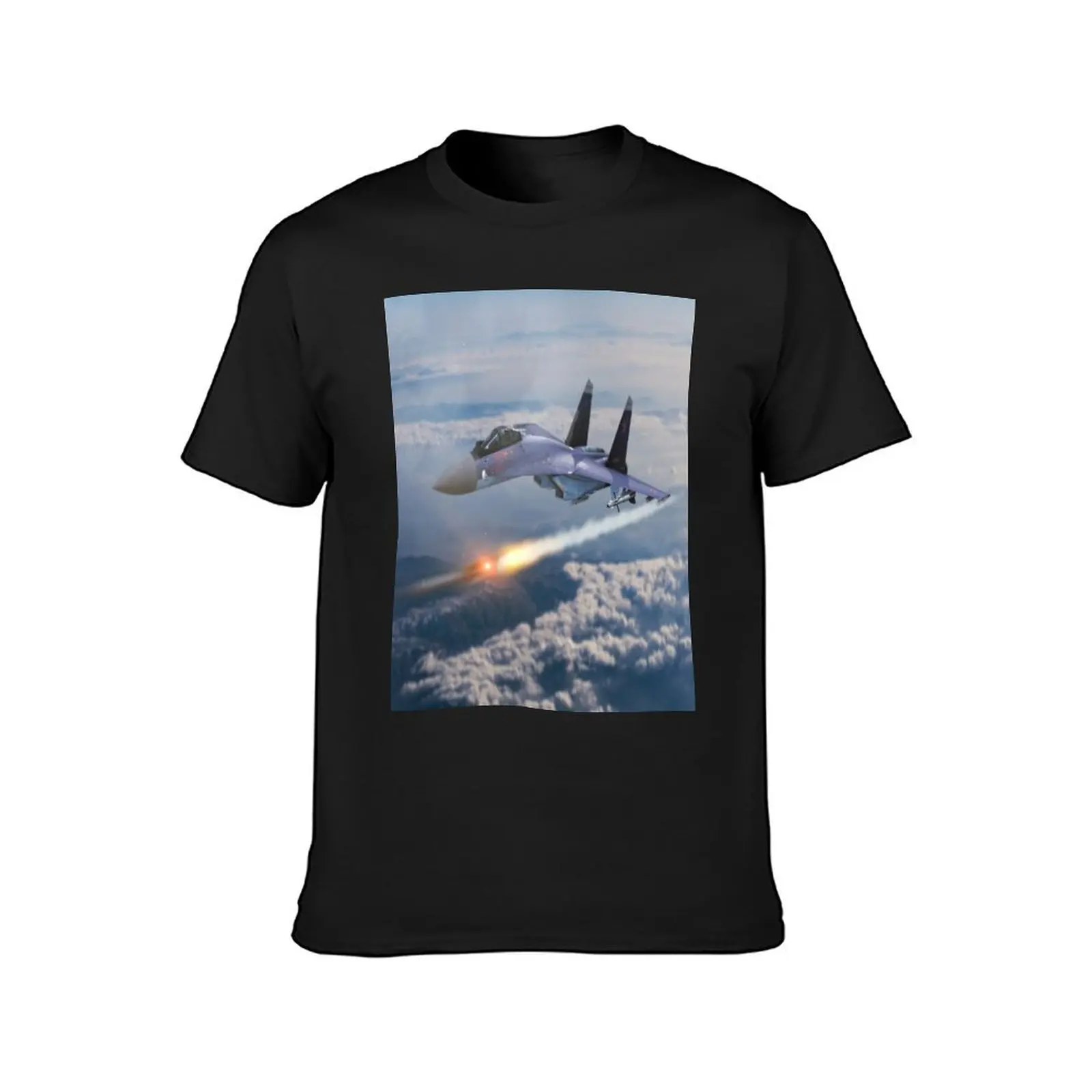 DI COLLECTION -FIGHTER JET-BA0062 T-Shirt Blouse funnys sweat men graphic t shirts