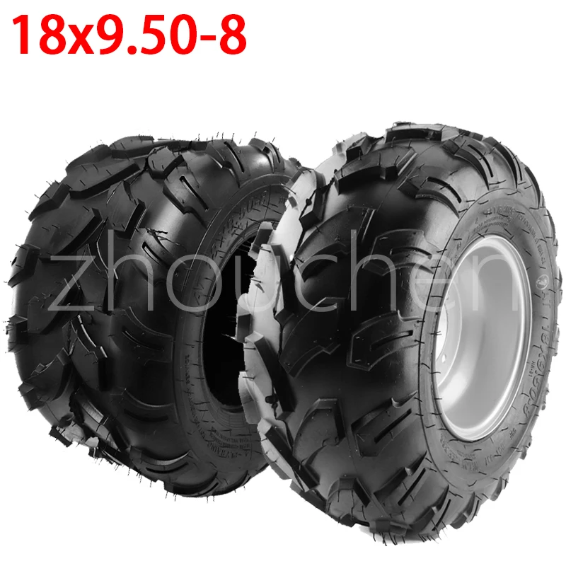 18X9.50-8 Tyre with Rim Fit for ATV Buggy Quad Lawn Mower Garden Tractor 150cc 200cc 250cc 300cc Front Rear Wheel