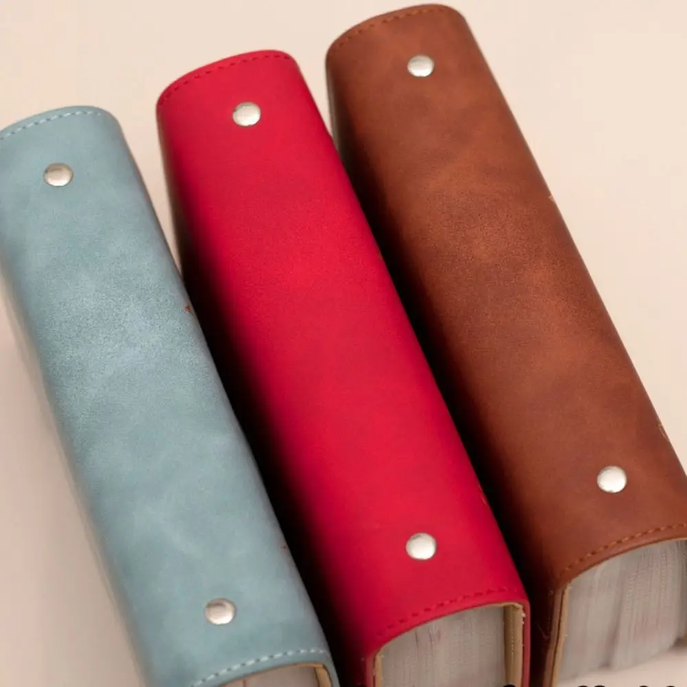 With Password Lock Saving Money Binder Wallet Storage Handbook Planner Organizer 50/100Sheets PU Leather Budget Binder with Lock