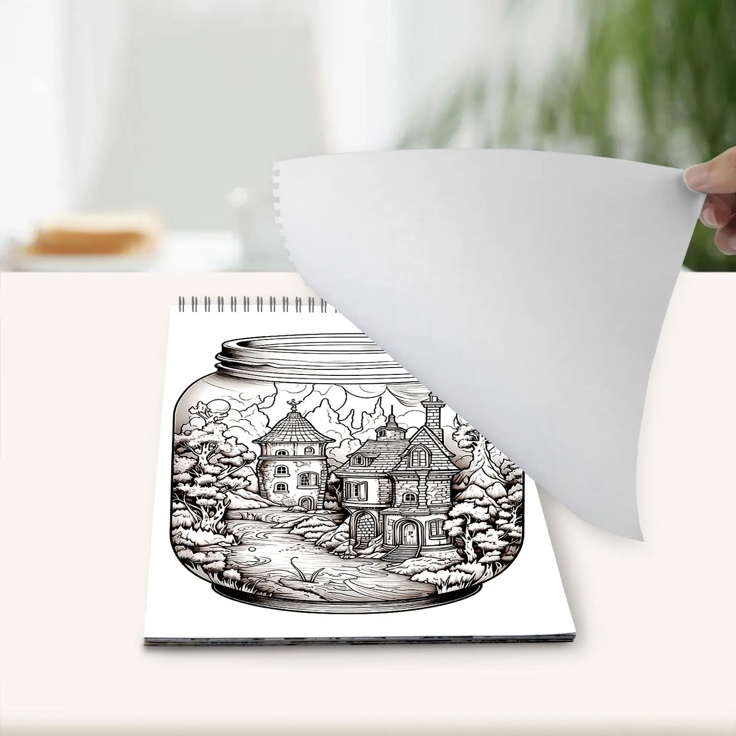 Coloring Book DIY Graffiti Painting Decompression Coloring Book Magic Jar Creative Color Decompression Drawing Book