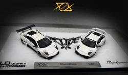 404Error 1:64 Murcielago LP640 Pearl White limited 199 2Car Set Model Car