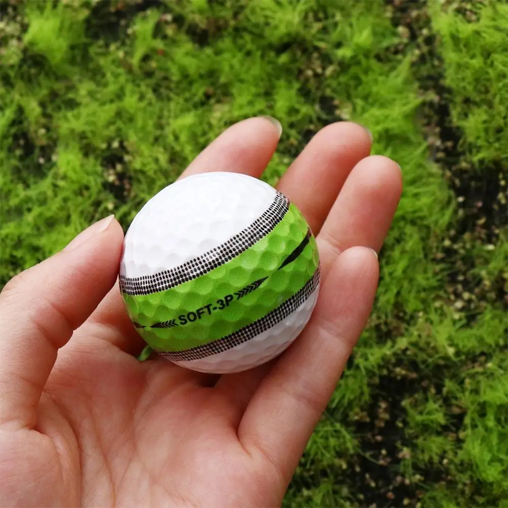 360 ° Aiming Golf Balls Sky Blue Purple Golf Three Layer Ball Orange Three Layer Super Long Distance Golf Ball Game Balls