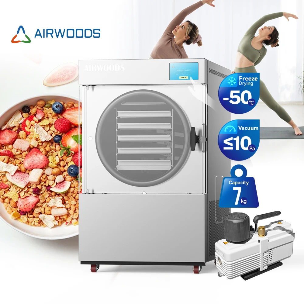 Household 7kg Mini Freeze Dryer Machine Fruit Freeze Dryer Machine And Vacuum Pump