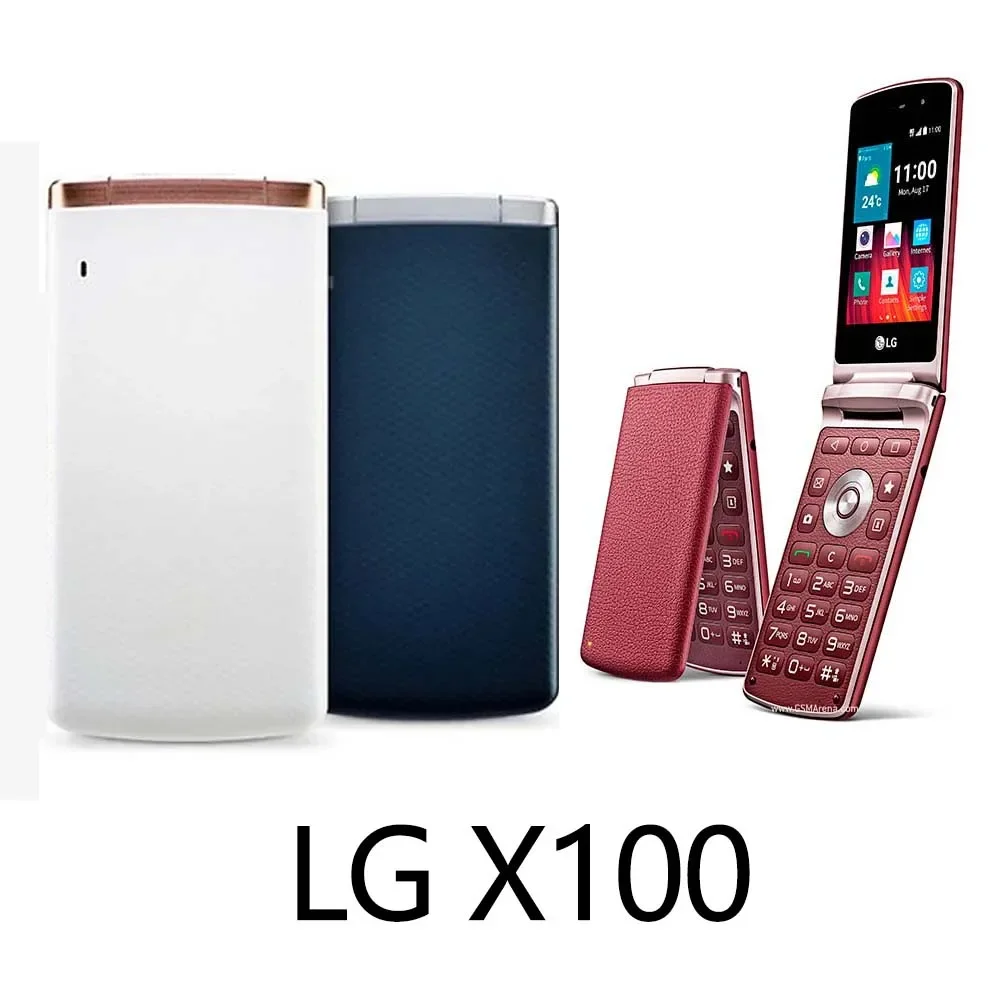 LG Smart Folder 4G LTE Unlocked Original Mobile Phone LG X100 3.3'' 2GB RAM 16GB ROM 4.9MP Camera Android SmartPhone