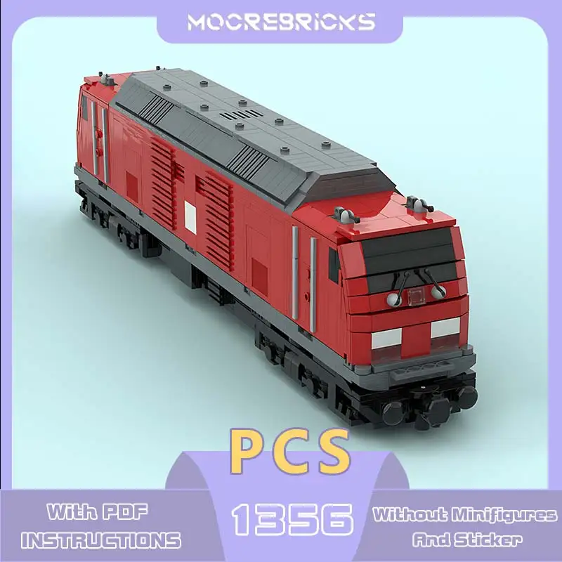 Railway Train Series BR294 V90 Building Blocks Model MOC Freight Carriage Assembly Plastic Brick Toys Children's Christmas Gifts