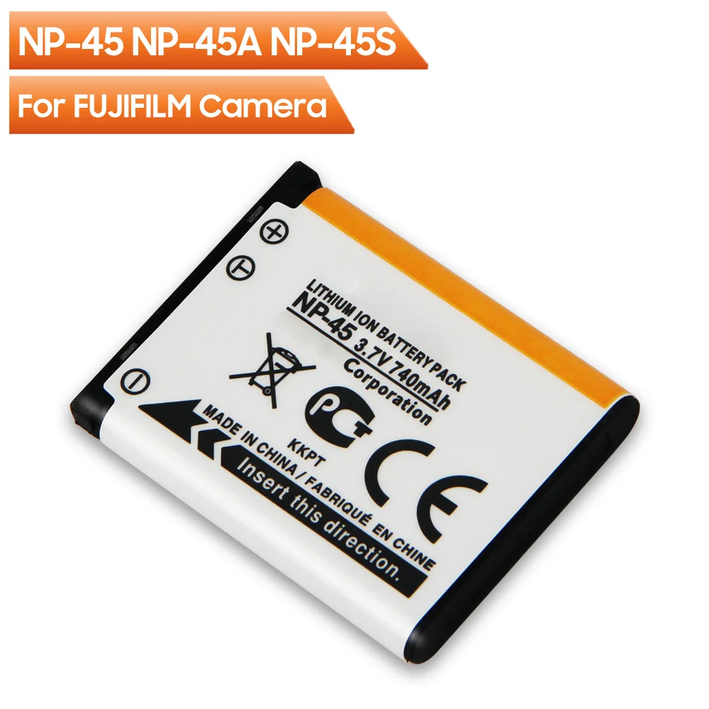 

740mAh Lithium Ion Rechargeable Battery NP-45 NP-45A NP45S For FUJIFILM Z200fd Z100 Z200 Z300 J20 J25 J26 J27 JX250 T205 Camera