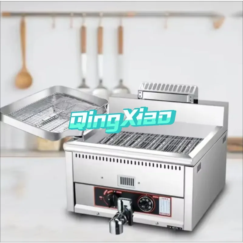 15L LPG/NG Tabletop Chicken Fryer For Potato Chips Donuts  Commercial Gas Deep Fryer With  Basket CE Certified In Stock Fast Now