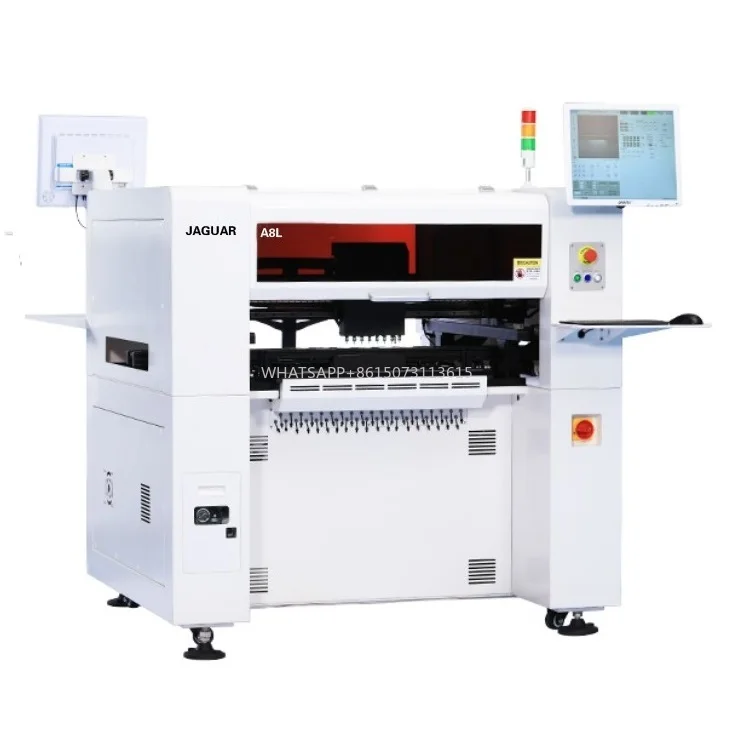 Высокоскоростной многофункциональный JAGUAR 8-головный чип-монтаж SMT Pick and Place Machine