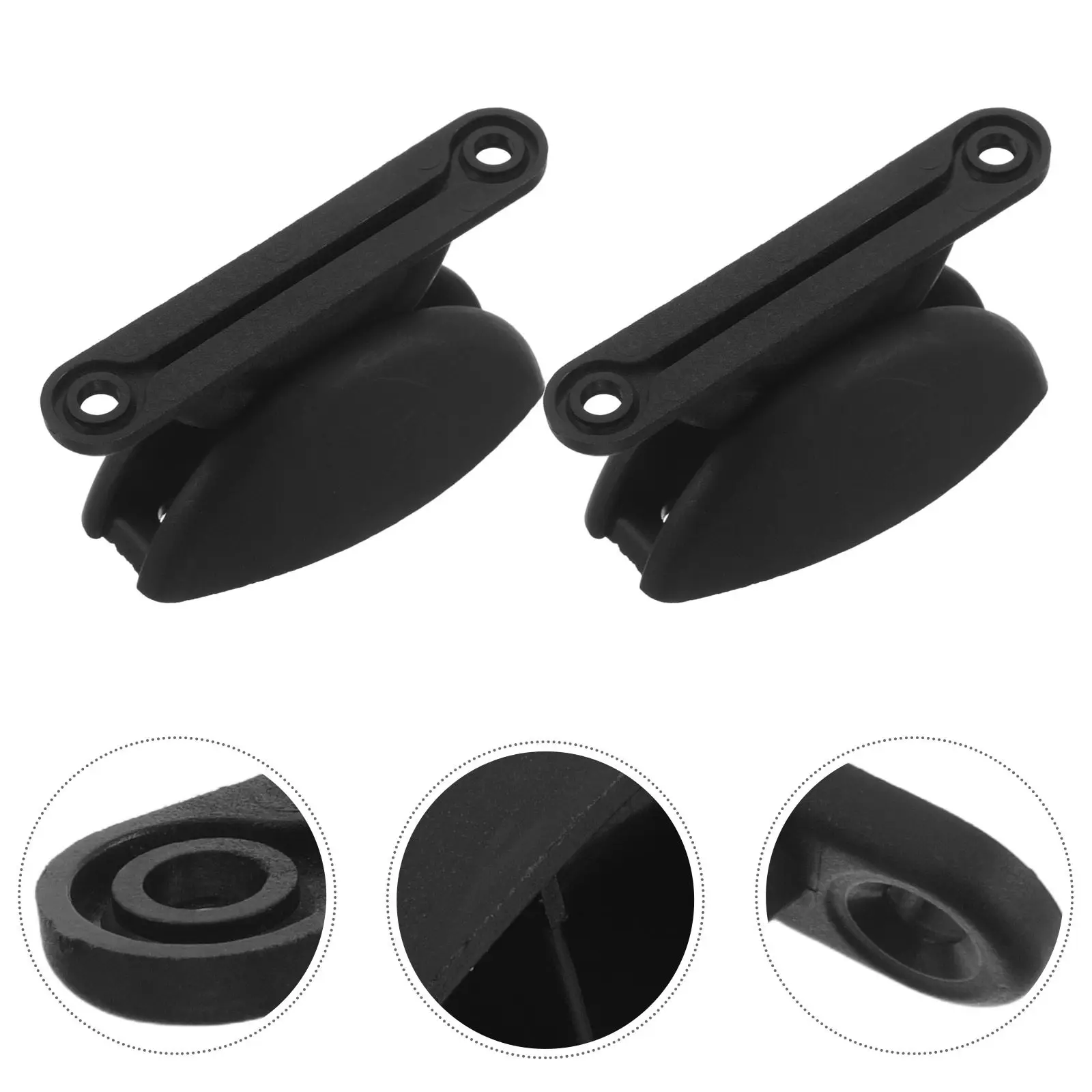 

2Pcs Half Round Rv Door Catch Heavy Duty Plastic Holder Camper Trailer Shower Storage Baggage Cargo Stopper Interior Accessories