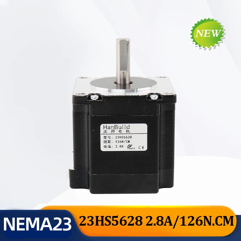 hanbuild NEMA23 Stepper Motor 23HS5628 2.8A 126N.cm 57 Series motor for CNC 3D Medical machinery  Stepper Motor  NEMA23