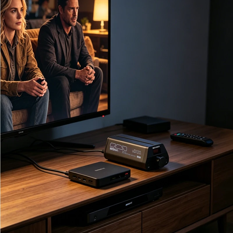 uD120 desktop DAC headphone amplifier all-in-one AK4493 decoder audiophile HiFi audio lossless playback