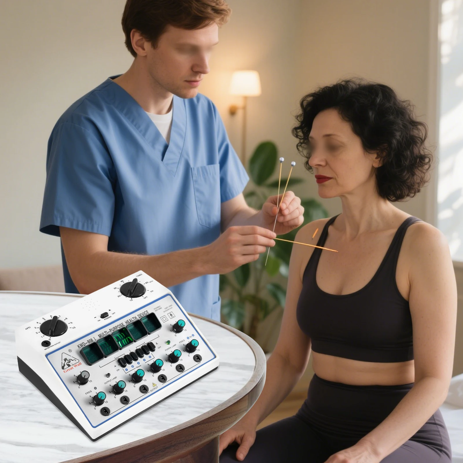 جهاز علاج احترافي لتخفيف آلام العضلات من TENS EMS، مدلك الوخز بالإبر الكهربائي المحمول مع وسادات كهربائية للاستخدام المنزلي