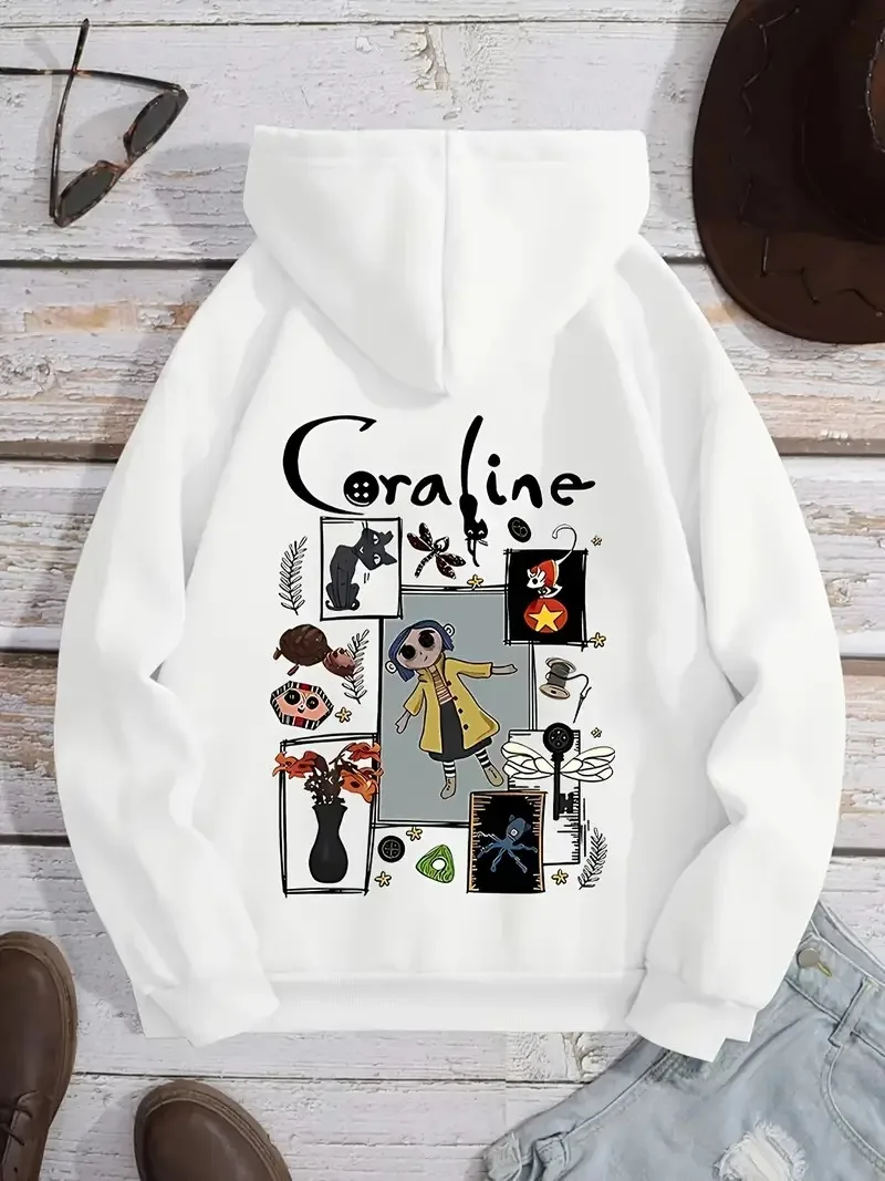 

Alphabet Cartoon Graphic Printing Autumn and Winter Cotton Hoodie for Men and Women Outdoor Street Sports Training Brand Trendy